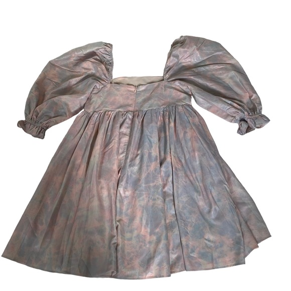 LIKE NEW STORIA BABY DOLL PINK PUFF SLEEVE MINI DRESS TAYLOR SWIFT SIZE SMALL - Picture 8 of 9